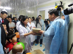 유나이티드제약, 몽골에 항암제 후원