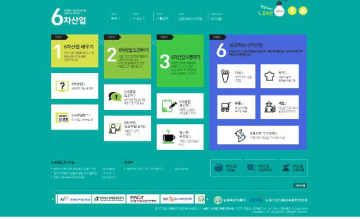 6차산업 웹사이트스 화면구성.