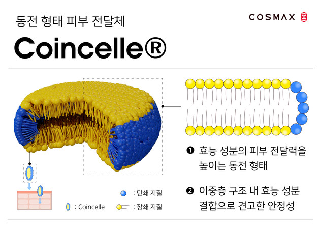 코스맥스, 신개념 피부 전달체 '코인셀' 개발… '아누아'에 적용