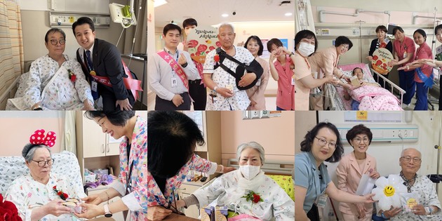 좋은병원들, 어버이날 맞아 환자 가슴에 '감사와 쾌유' 카네이션 전해
