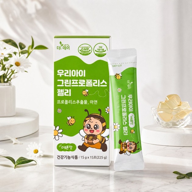 더파마, 성장기 어린이 면역 맞춤  '더데이 우리아이 그린프로폴리스 젤리' 출시